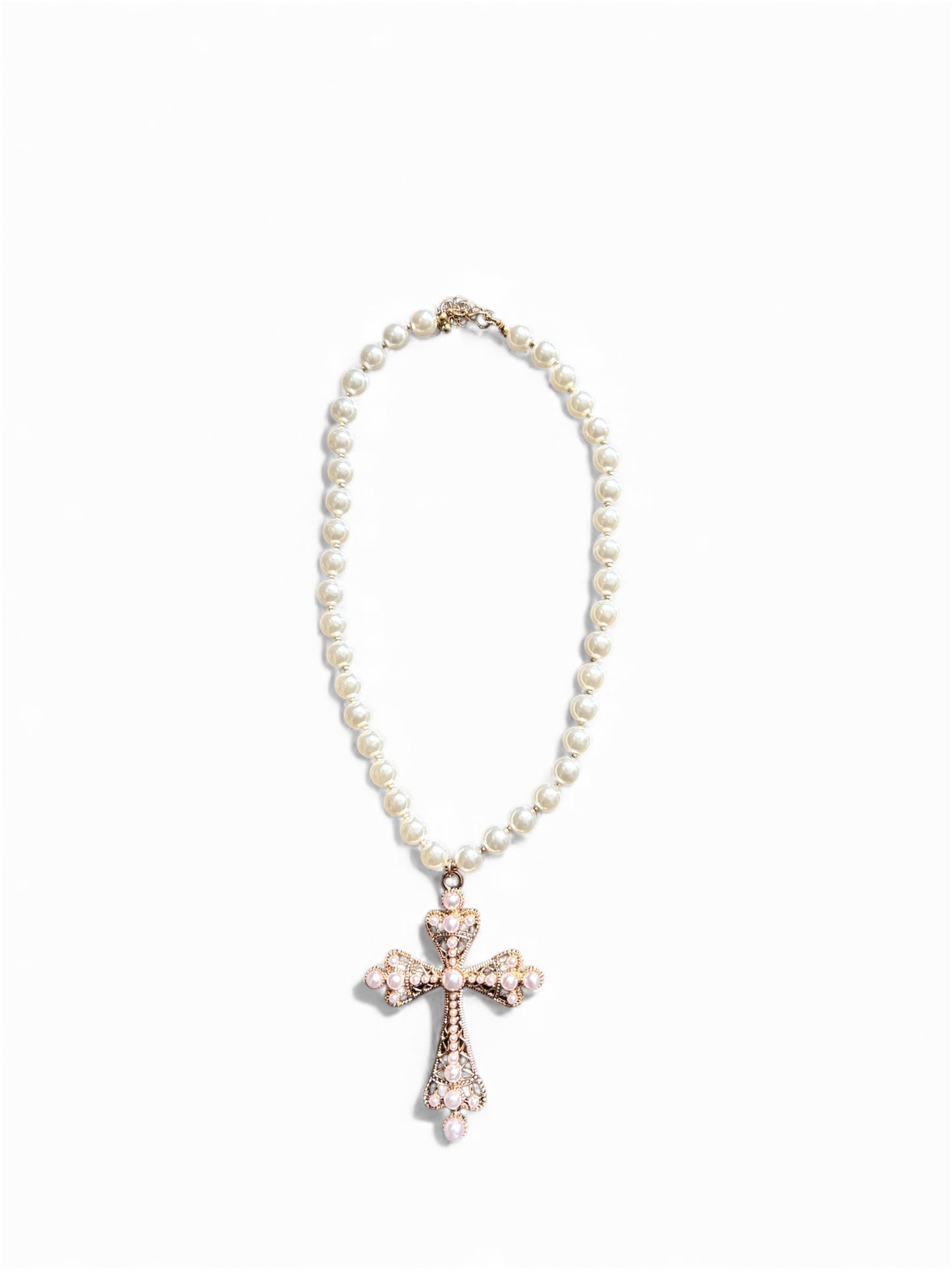 Large Hollow Cross Necklace