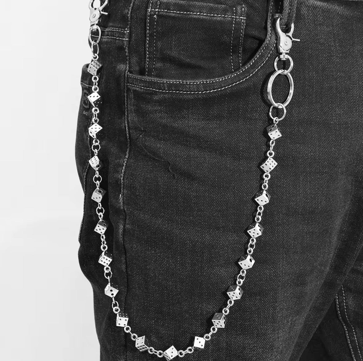 Handmade Dice Beaded Pocket Chain